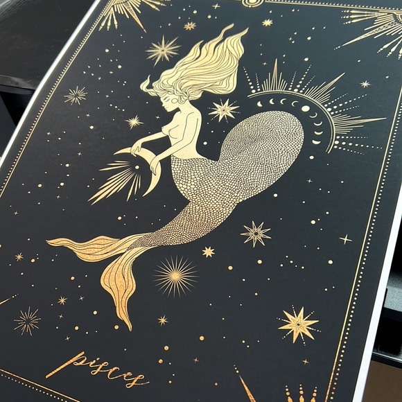Pisces Wall Art Celestial Zodiac Print Poster Unframed - Picture 10 of 16
